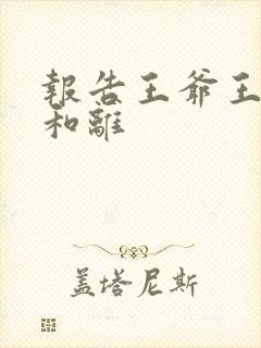 报告王爷王妃要和离