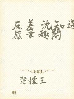 反差 沈知遇晏应笔趣阁