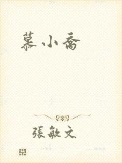慕小乔封面