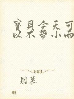 宝贝今天可不可以不带小雨伞