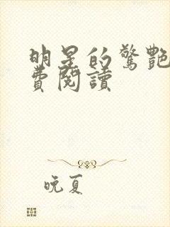 明星的惊艳史免费阅读