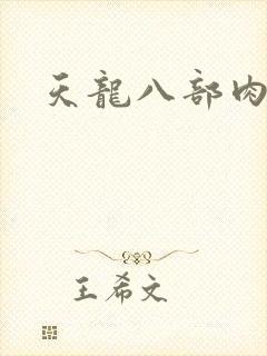 天龙八部肉集封面