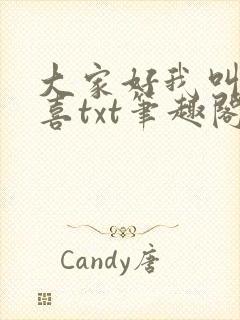 大家好我叫林小喜txt笔趣阁