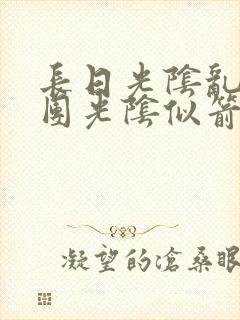 长日光阴乱作一团光阴似箭眇眇翟