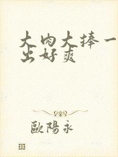 大肉大捧一进一出好爽