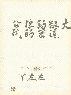 公狼的粗大挺进我的密道