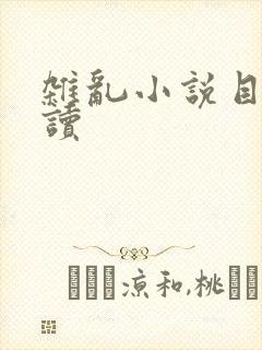 杂乱小说目录阅读