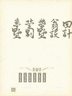 梦莹带翁回乡别墅别墅设计