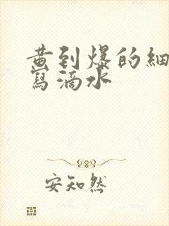 黄到爆的细节描写滴水封面