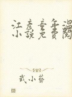 江彦童年温婉的小说免费阅读封面