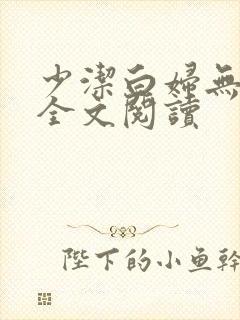 少洁白妇无删减全文阅读封面