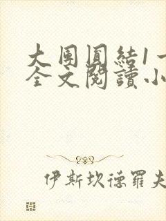 大团圆结1一6全文阅读小说封面