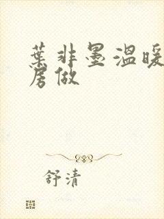 叶非墨温暖在厨房做