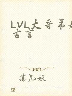 LVL大哥弟媳古言封面