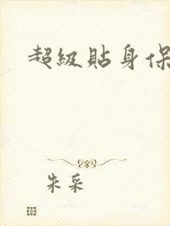 超级贴身保镖封面