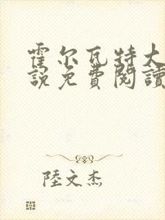 霍尔瓦特大街小说免费阅读封面