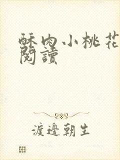 酥肉小桃花全文阅读封面