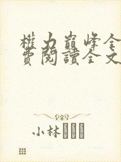 权力巅峰全本免费阅读全文