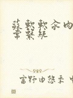 苏软软汆肉的日常系统