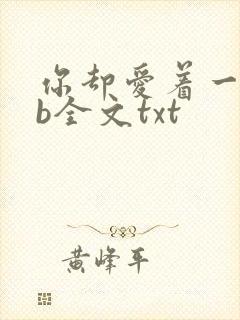 你却爱着一个sb全文txt