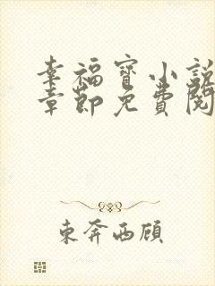 幸福宝小说最新章节免费阅读封面