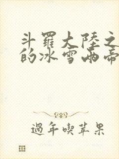 斗罗大陆之涅荡的冰雪两帝封面