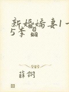新婚娇妻1一25李晶