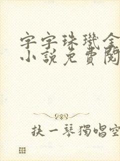 字字珠玑金银花小说免费阅读