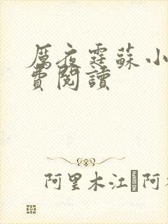 厉夜霆苏小汐免费阅读