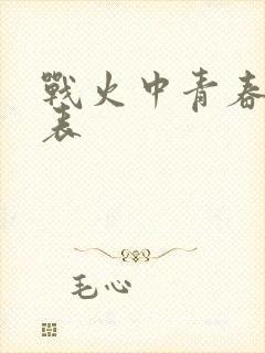 战火中青春演员表