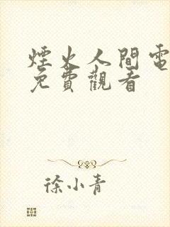 烟火人间电视剧免费观看