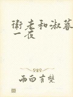 卫老和淑蓉销魂一夜