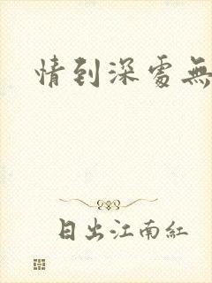 情到深处无怨尤封面