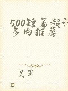 500短篇超污多肉推荐