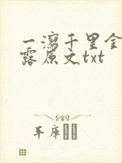 一泻千里金银花露原文txt