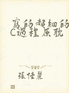 写的超细的多肉C过程原耽