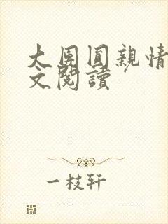 大团圆亲情会全文阅读封面