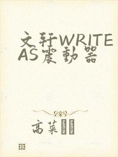 文轩WRITEAS震动器封面
