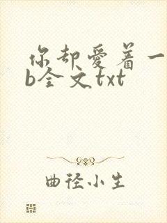 你却爱着一个sb全文txt