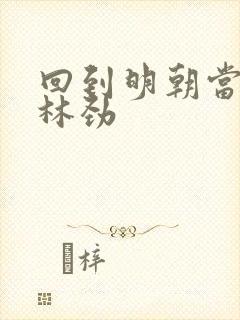 回到明朝当王爷林劲封面