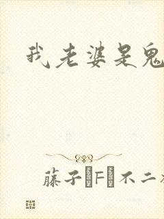 我老婆是鬼王封面