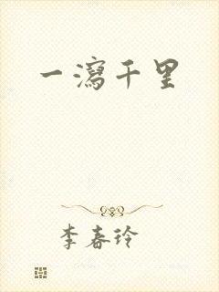 一泻千里封面