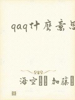 qaq什么意思