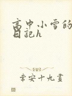 高中小雪的性欢日记h封面