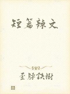 短篇辣文封面
