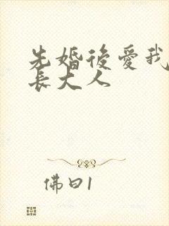 先婚后爱我的市长大人