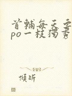 首辅每天要不够po一枝独秀全文