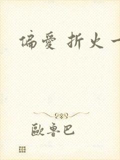 偏爱 折火一夏封面