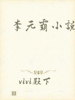 李元霸小说封面