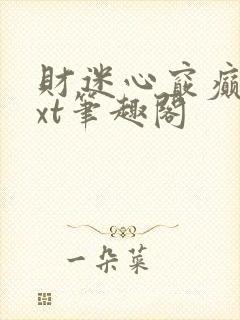 财迷心窍癫婆txt笔趣阁